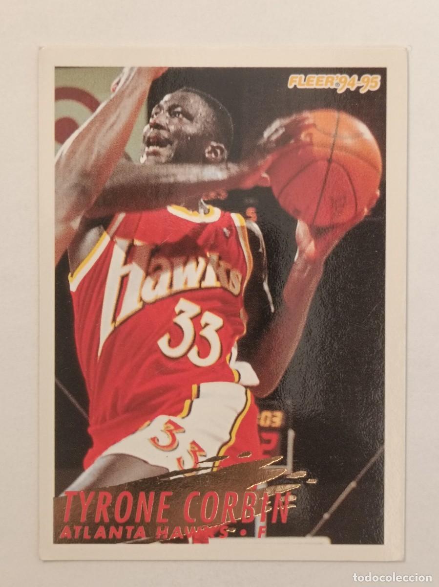 Sports collectibles: #4 TYRONE CORBIN (ATLANTA HAWKS) CARDS NBA 94/95 FLEER EUROPEAN