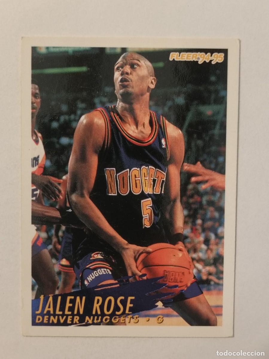 Collezionismo sportivo: #60 JALEN ROSE (DENVER NUGGETS) CARDS NBA 94/95 FLEER EUROPEAN