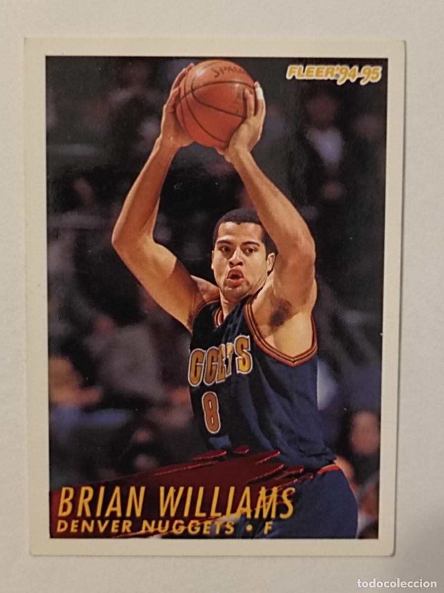 Collezionismo sportivo: #62 BRIAN WILLIAMS (DENVER NUGGETS) CARDS NBA 94/95 FLEER EUROPEAN