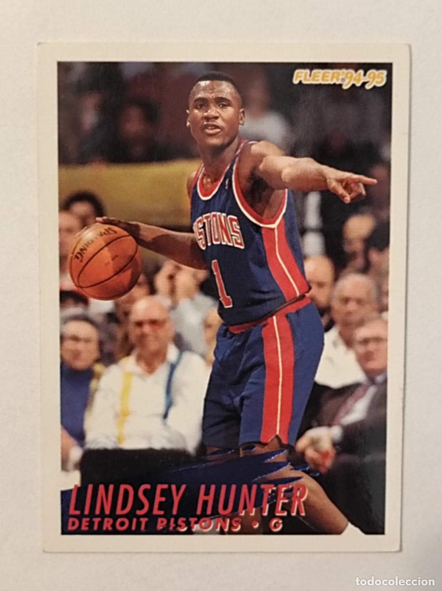 Sports collectibles: #69 LINDSEY HUNTER (DETROIT PISTONS) CARDS NBA 94/95 FLEER EUROPEAN