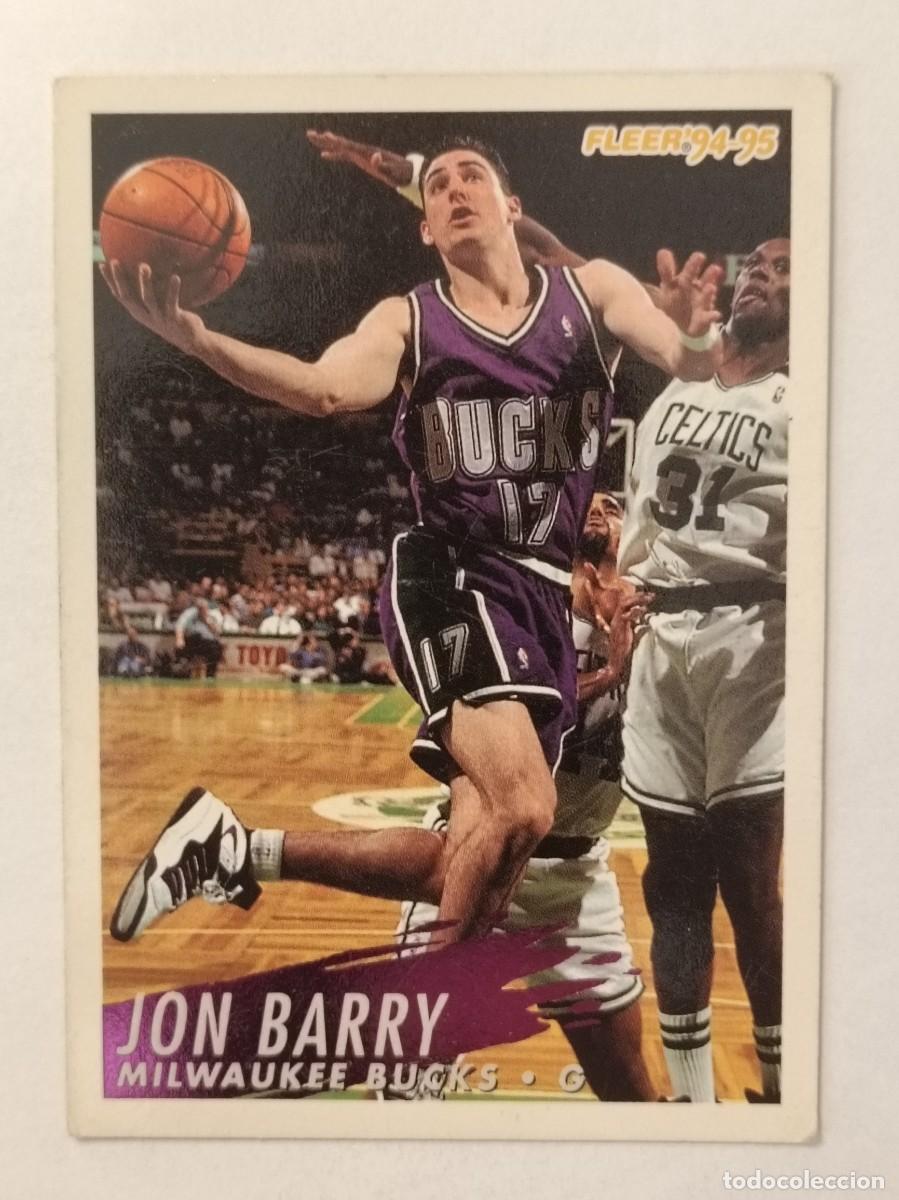 Coleccionismo deportivo: #128 JON BARRY (MILWAUKEE BUCKS) CARDS NBA 94/95 FLEER EUROPA