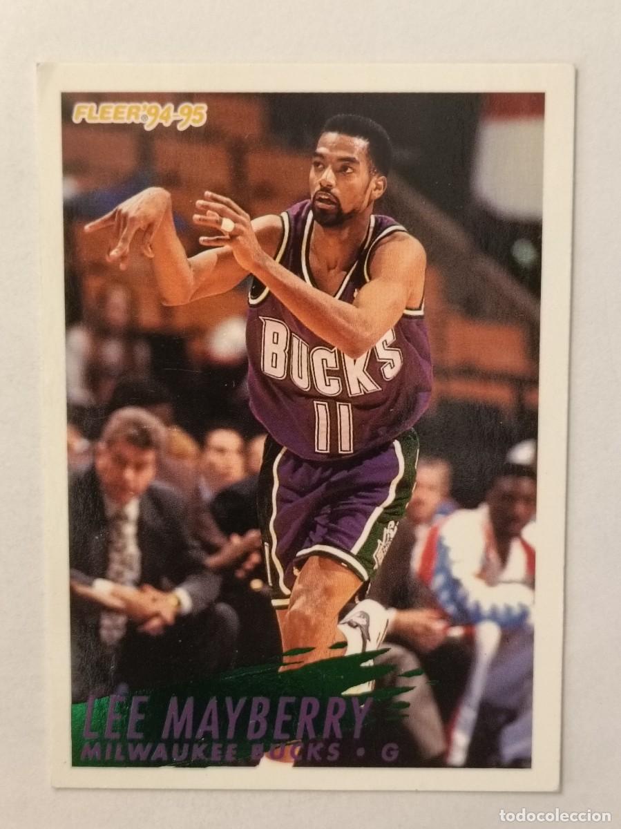 Coleccionismo deportivo: #130 LEE MAYBERRY (MILWAUKEE BUCKS) CARDS NBA 94/95 FLEER EUROPA