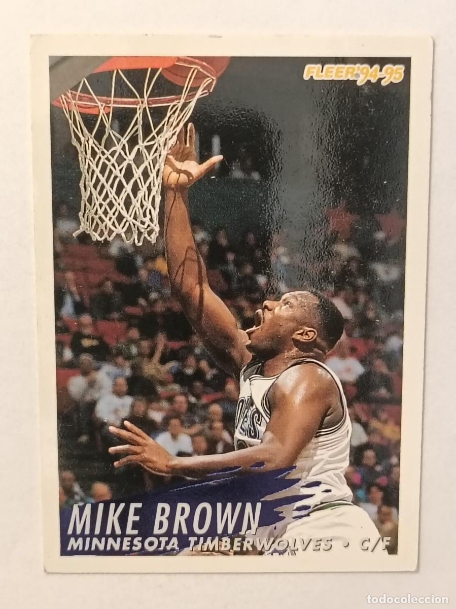 Coleccionismo deportivo: #135 MIKE BROWN (MINNESOTA TIMBERWOLVES) CARDS NBA 94/95 FLEER EUROPA