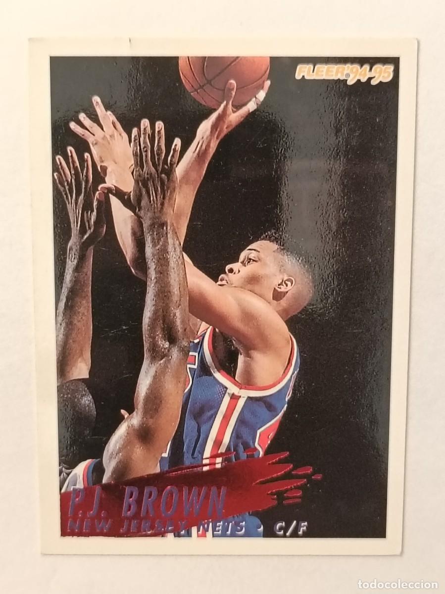 Collezionismo sportivo: #145 P.J. BROWN (NEW JERSEY NETS) CARDS NBA 94/95 FLEER EUROPA