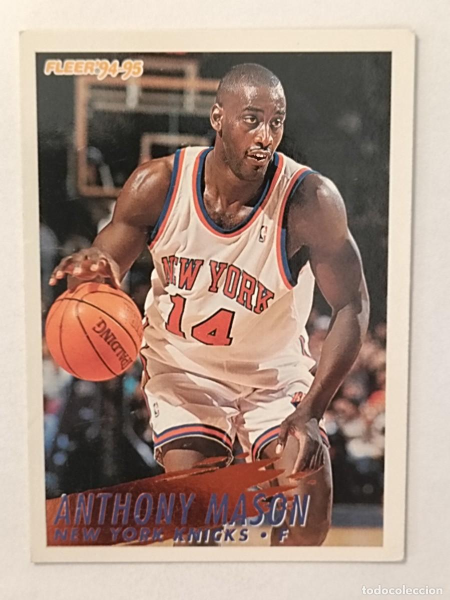 Coleccionismo deportivo: #156 ANTHONY MASON (NEW YORK KNICKS) CARDS NBA 94/95 FLEER EUROPA