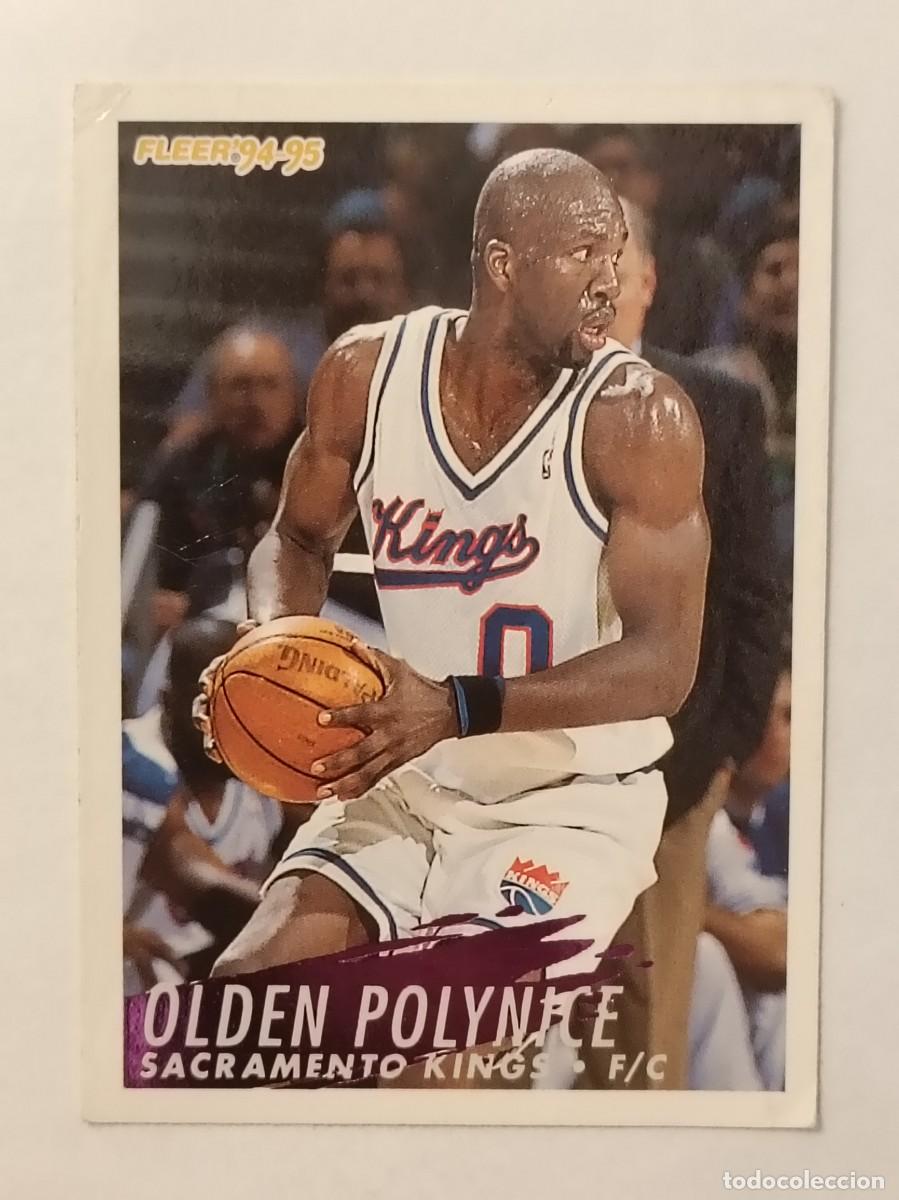 Coleccionismo deportivo: #199 OLDEN POLYNICE (SACRAMENTO KINGS) CARDS NBA 94/95 FLEER EUROPA