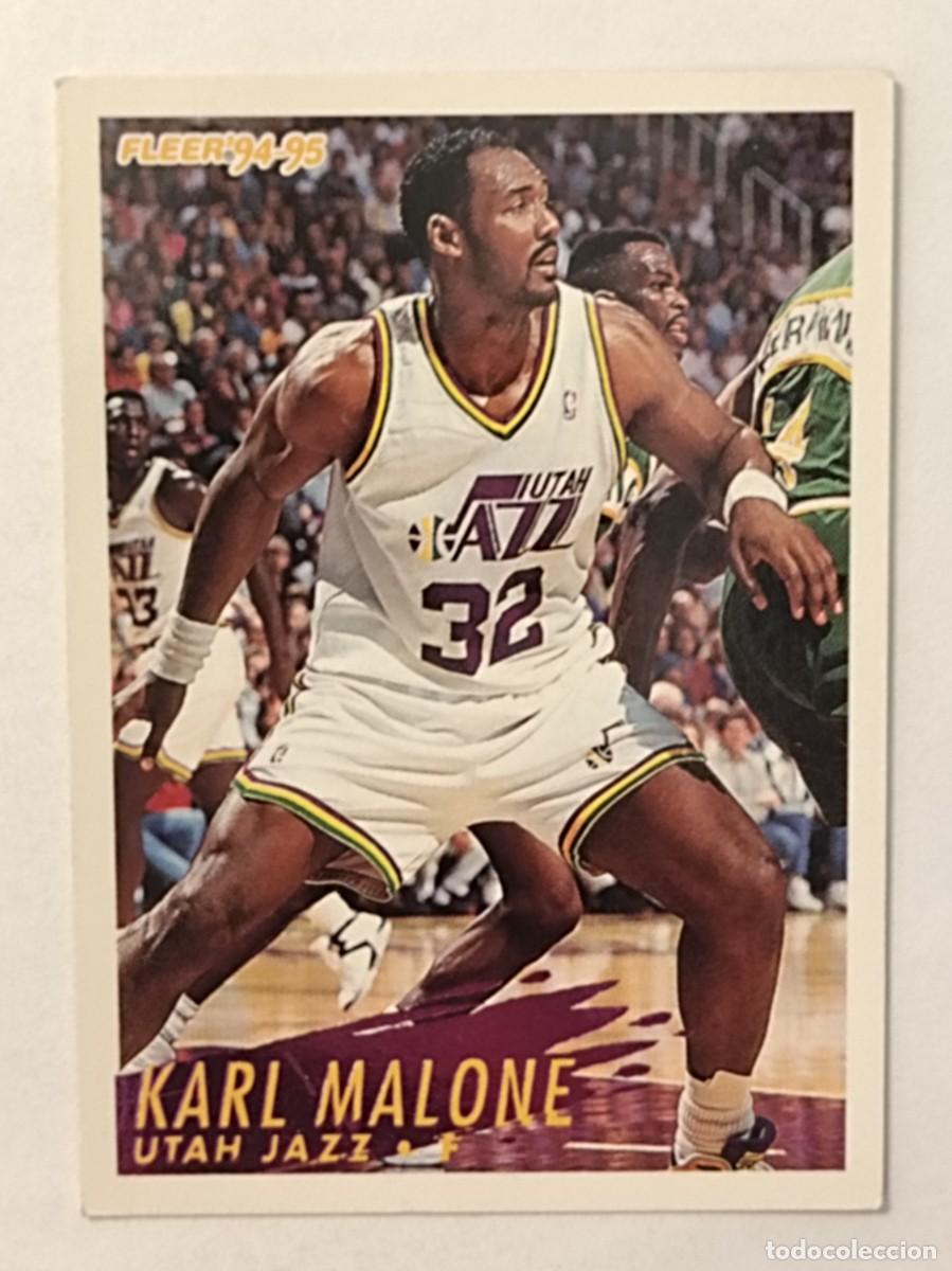 Coleccionismo deportivo: #226 KARL MALONE (UTAH JAZZ) CARDS NBA 94/95 FLEER EUROPA