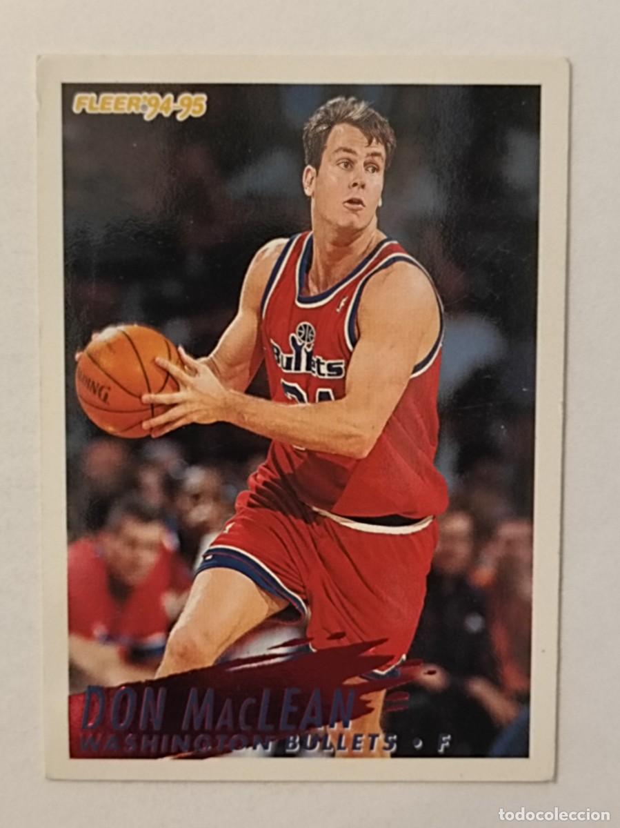 Coleccionismo deportivo: #235 DON MACLEAN (WASHINGTON BULLETS) CARDS NBA 94/95 FLEER EUROPA