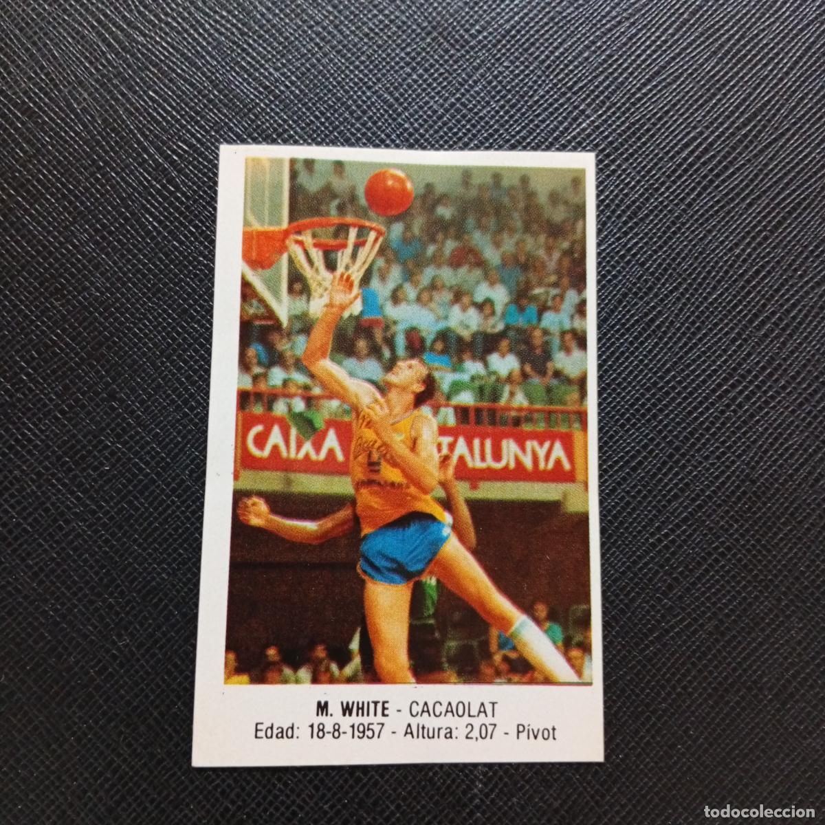Coleccionismo deportivo: 19 M WHITE CACOLAT MERCHANTE 1987 1988 CROMO 87 88 BALONCESTO - SIN PEGAR - A76 PG1