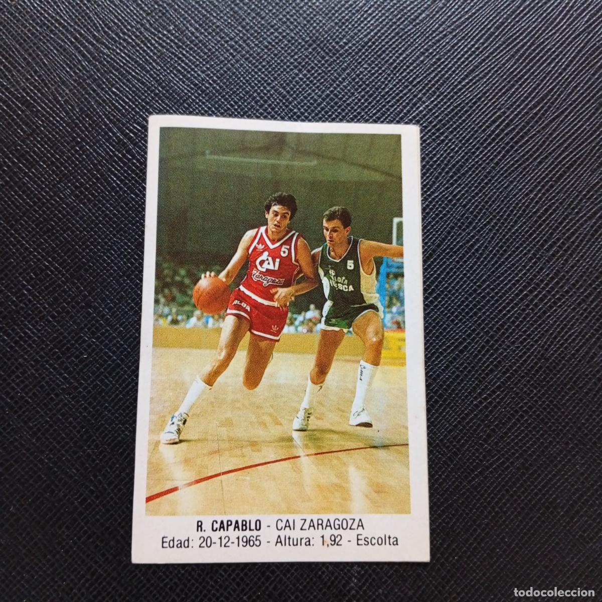 Coleccionismo deportivo: 23 CAPABLO CAI ZARAGOZA MERCHANTE 1987 1988 CROMO 87 88 BALONCESTO - SIN PEGAR - A76 PG1