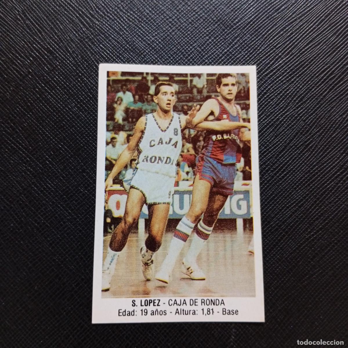 Colecionismo desportivo: 43 S LOPEZ CAJA DE RONDA MERCHANTE 1987 1988 CROMO 87 88 BALONCESTO - SIN PEGAR - A76 PG4
