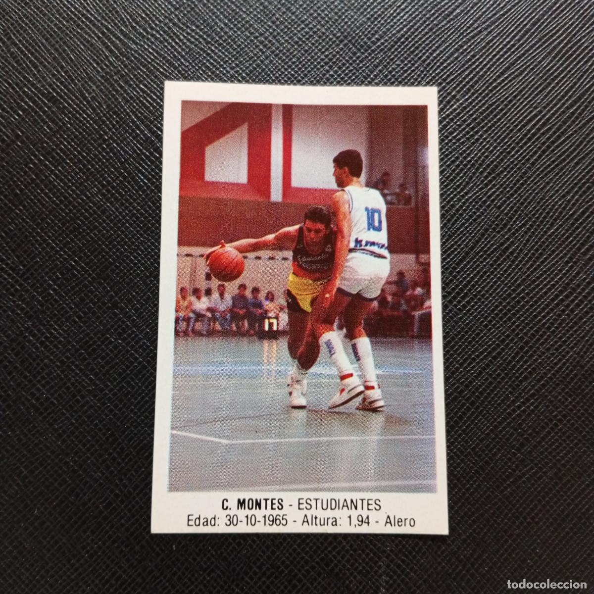 Coleccionismo deportivo: 58 C MONTES ESTUDIANTES MERCHANTE 1987 1988 CROMO 87 88 BALONCESTO - SIN PEGAR - A76 PG5