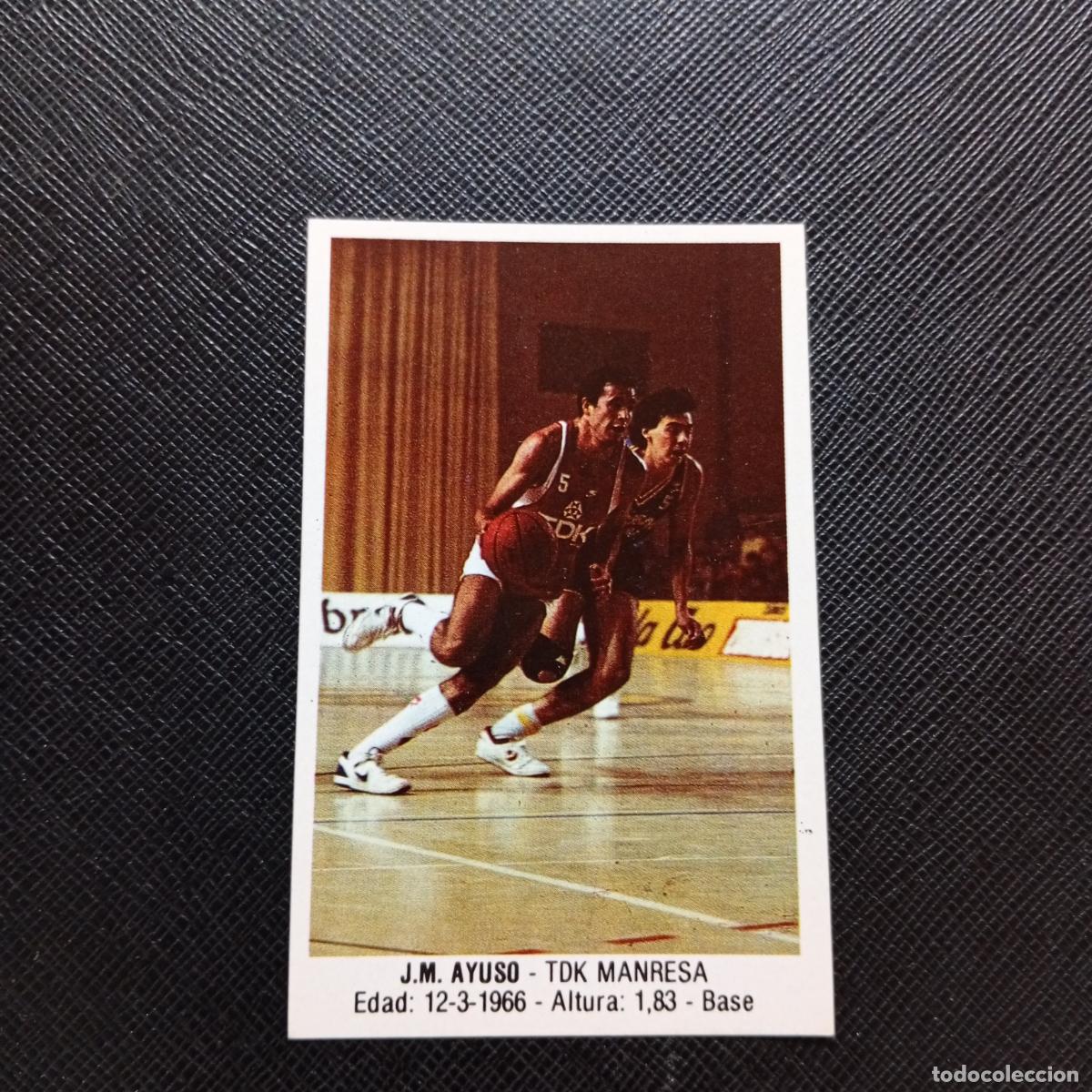 Coleccionismo deportivo: 100 AYUSO TDK MANRESA MERCHANTE 1987 1988 CROMO 87 88 BALONCESTO - SIN PEGAR - A76 PG8