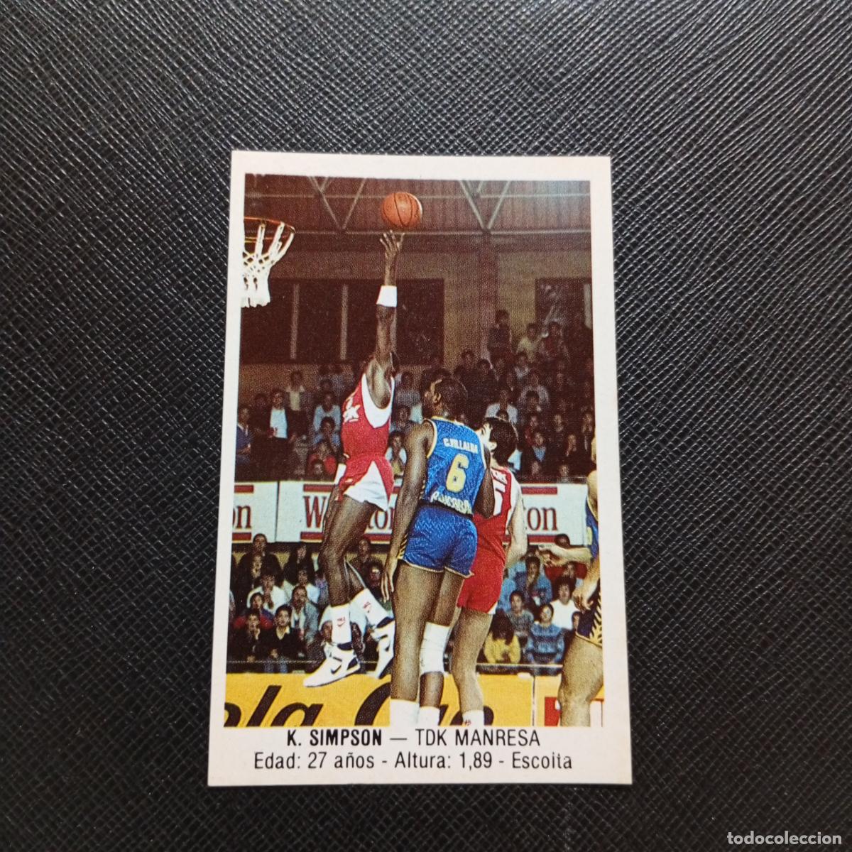 Coleccionismo deportivo: 103 K SIMPSON TDK MANRESA MERCHANTE 1987 1988 CROMO 87 88 BALONCESTO - SIN PEGAR - A76 PG14