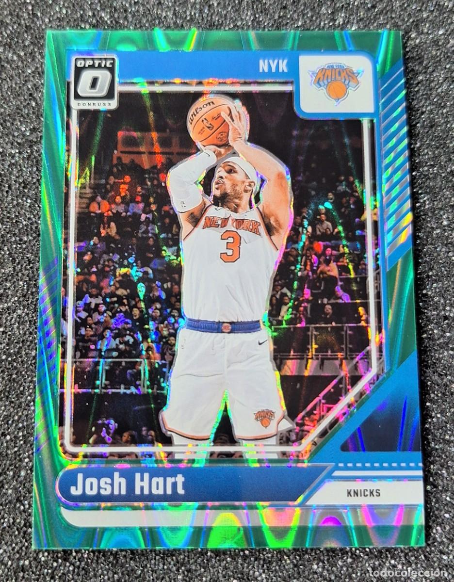 Coleccionismo deportivo: Josh Hart New York Knicks Panini Donruss Optic Basketball 2024-25 #102 Green Sismic Prizm
