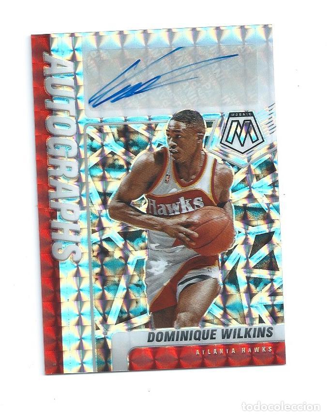 Coleccionismo deportivo: NBA PANINI MOSAIC BASKETBALL 2020/21 : AUTOGRAFO ORIGINAL DOMINIQUE WILKINS (ATLANTA HAWKS)
