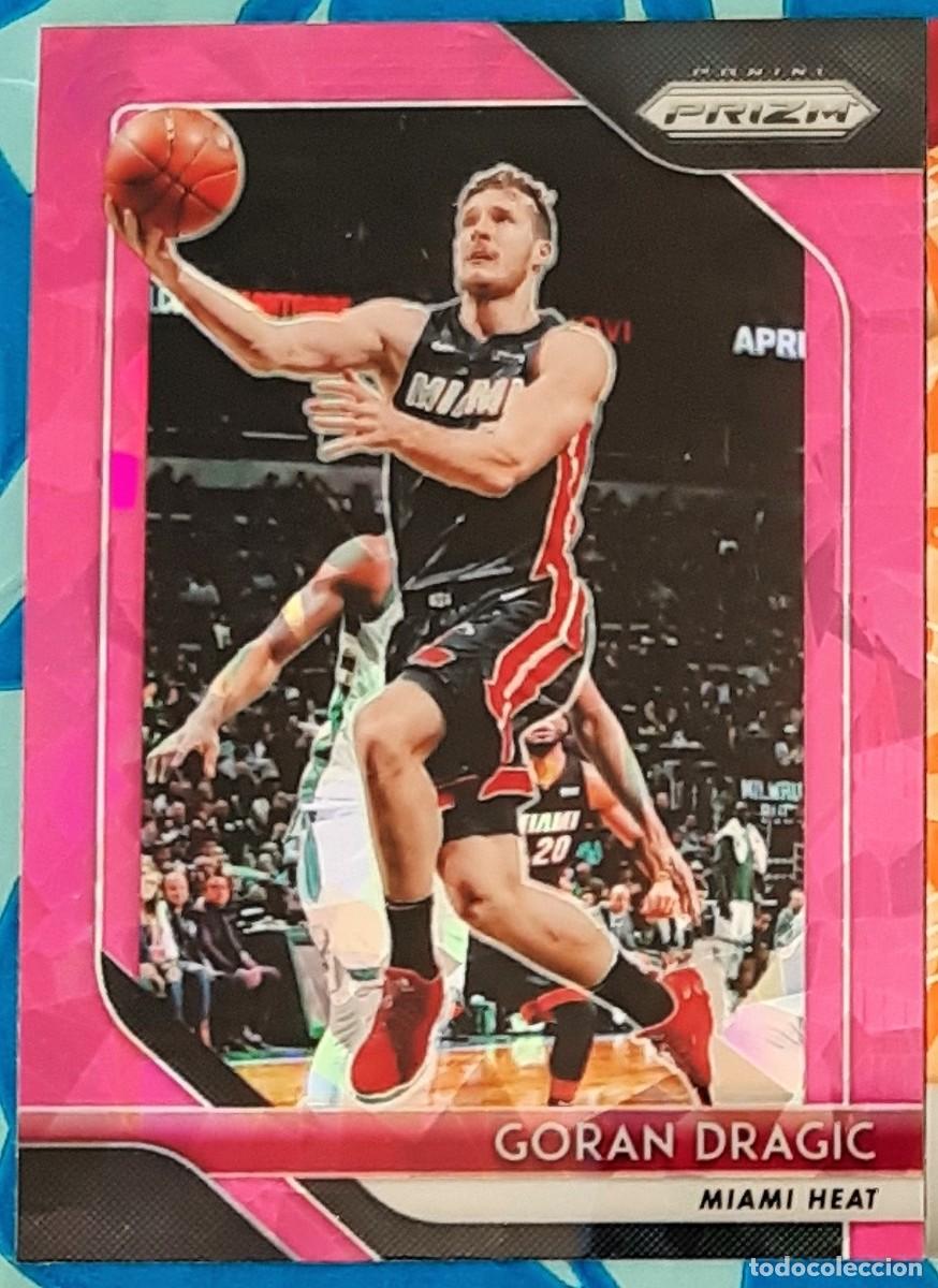 Coleccionismo deportivo: Goran Dragic Miami Heat Panini Prizm Basketball #156 Pink Cracked Ice