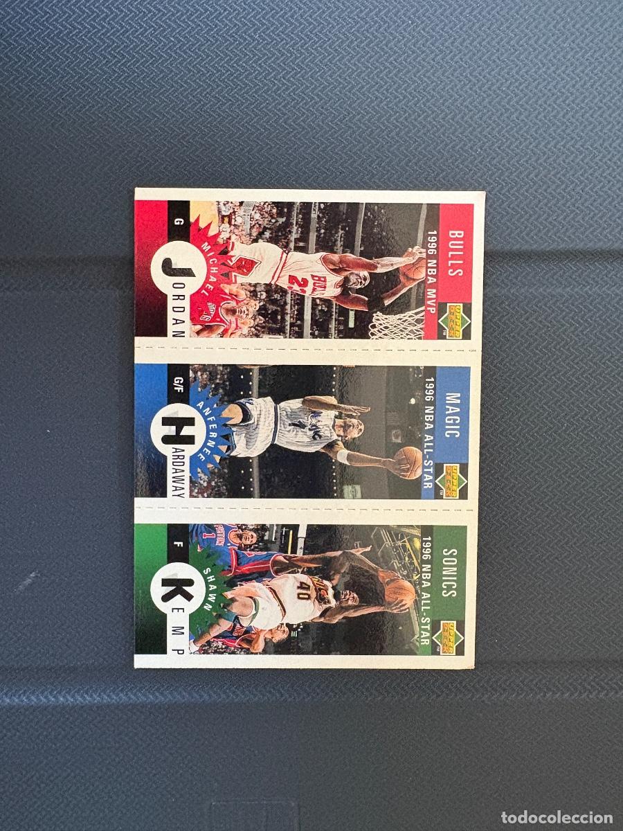 Coleccionismo deportivo: 21. CROMO NBA Michael Jordan/Anfernee Hardaway/Shawn Kemp upper deck 1996 cards