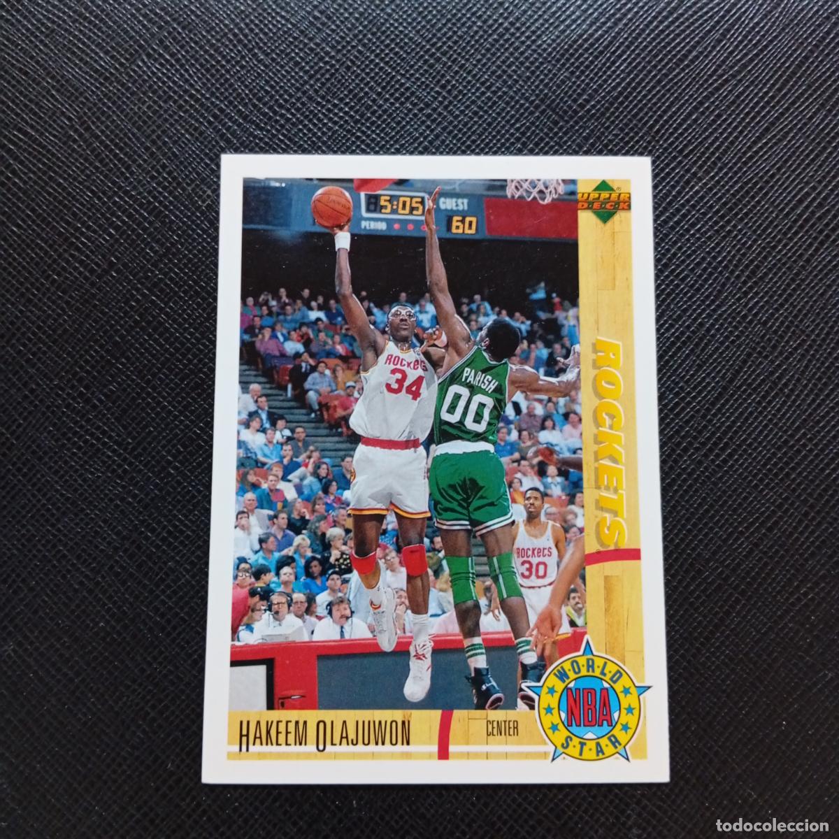 Colecionismo desportivo: 197 HAKEEM OLAJUWON ROCKETS UPPER DECK BALONCESTO NBA 1992 CROMO 92 - A87 PG2