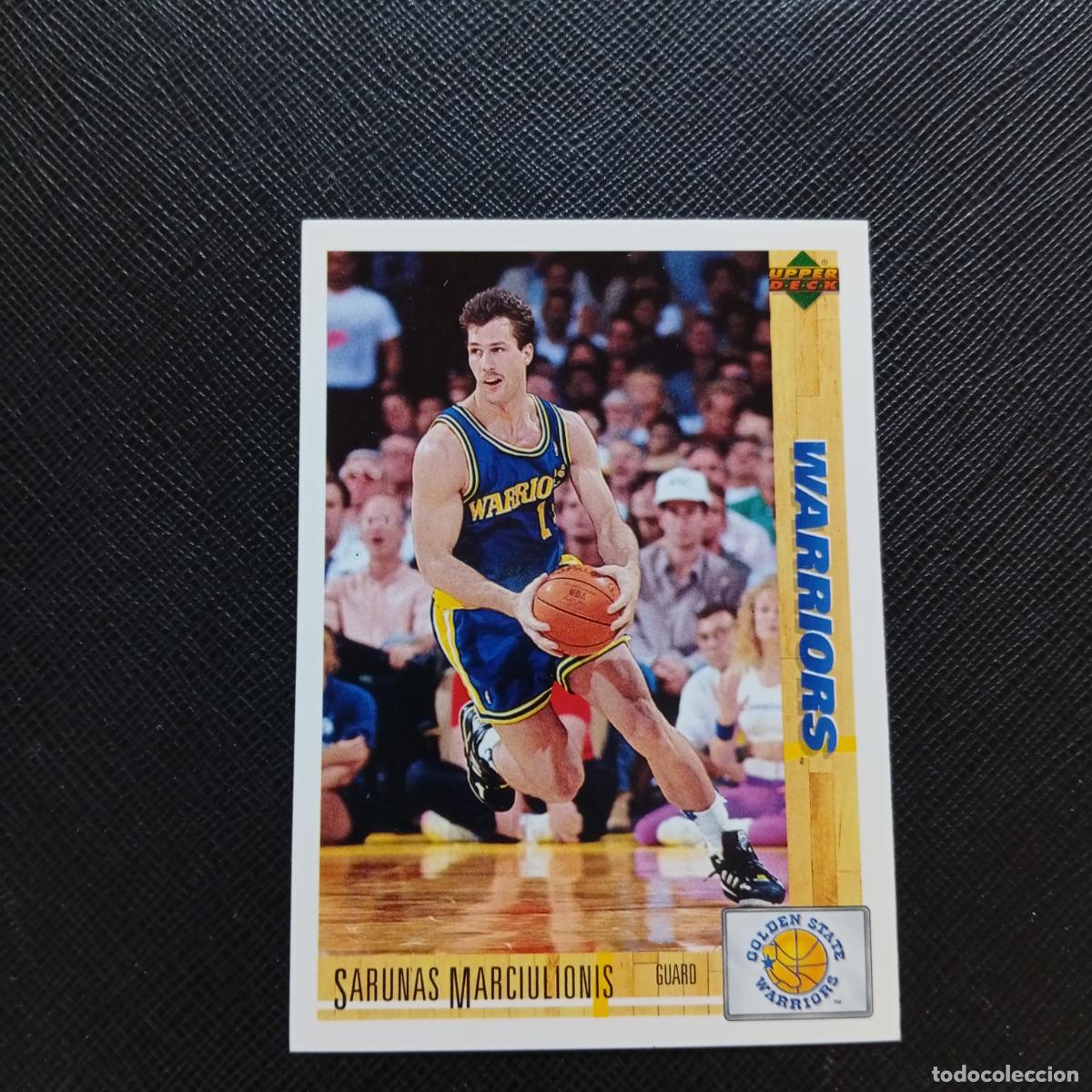 Coleccionismo deportivo: 53 SARUNAS MARCIULIONIS WARRIORS UPPER DECK BALONCESTO NBA 1992 CROMO 92 - A87 PG3