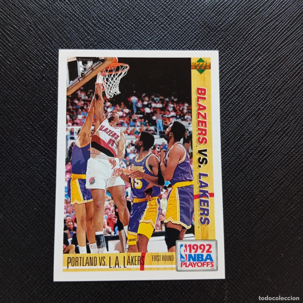 Sports collectibles: 162 BLAZERS VS LAKERS UPPER DECK BALONCESTO NBA 1992 CROMO 92 - A87 PG4