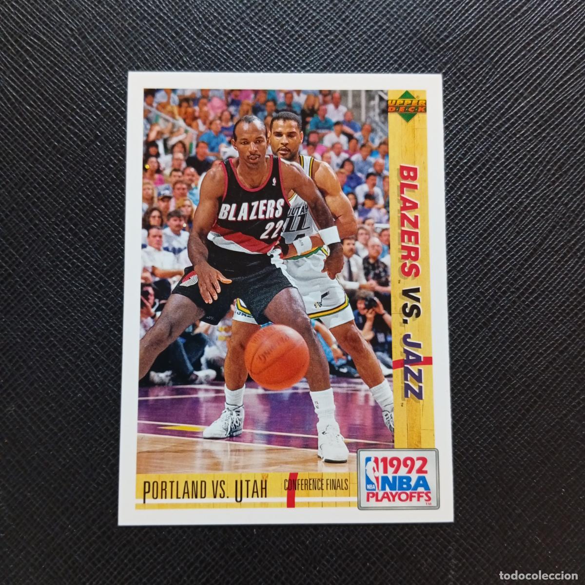 Sports collectibles: 171 BLAZERS VS JAZZ UPPER DECK BALONCESTO NBA 1992 CROMO 92 - A87 PG4