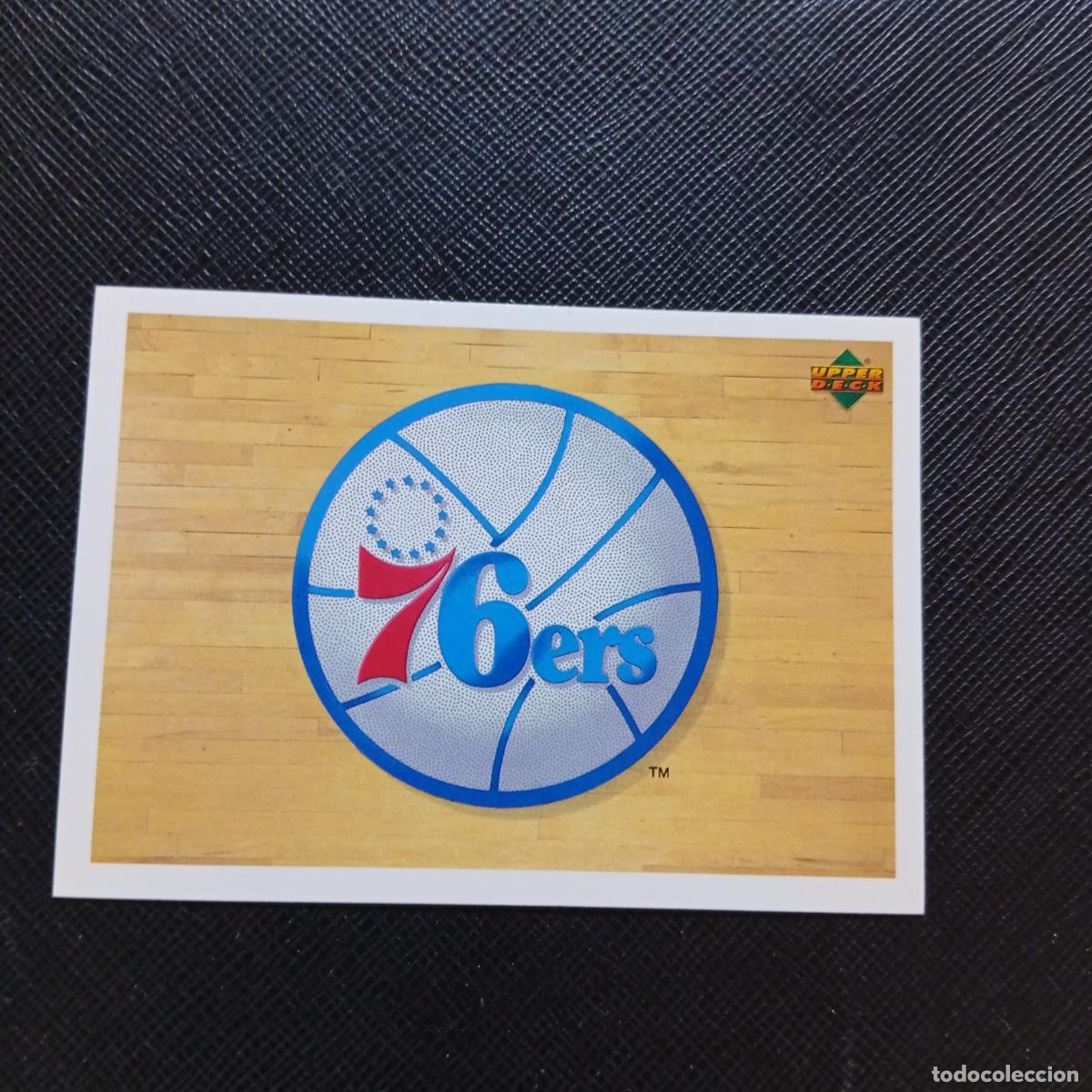 Sports collectibles: 150 76ERS ESCUDO UPPER DECK BALONCESTO NBA 1992 CROMO 92 - A87 PG8