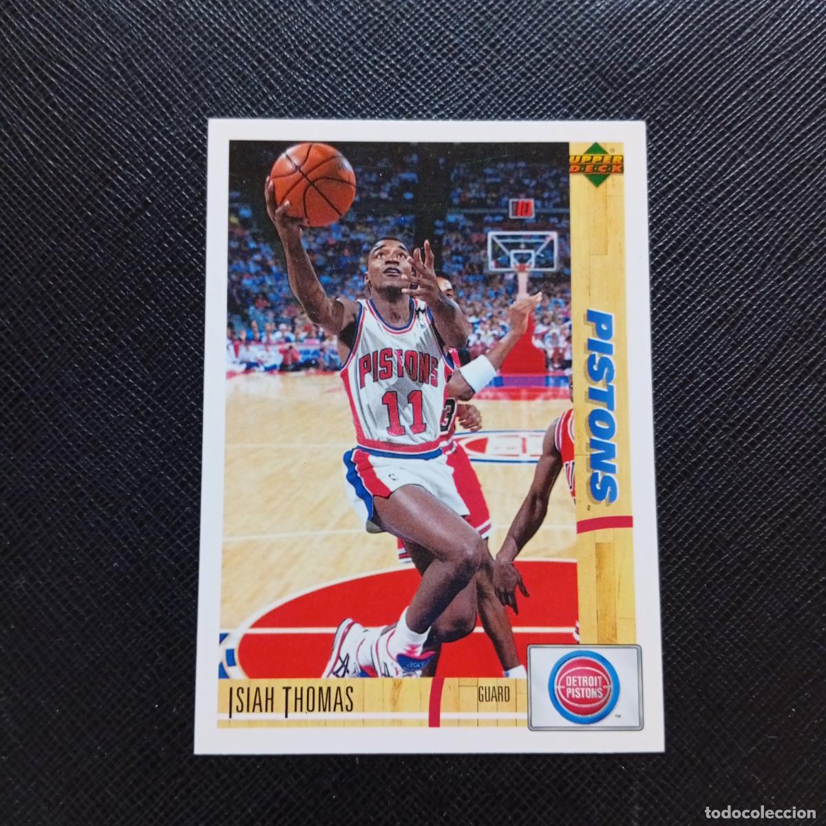 Sports collectibles: 47 ISIAH THOMAS PISTONS UPPER DECK BALONCESTO NBA 1992 CROMO 92 - A87 PG17