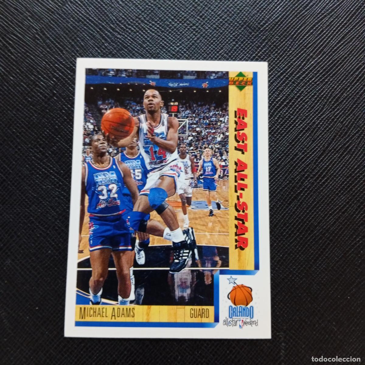 Sports collectibles: 8 MICHAEL ADAMS EAST ALL STAR UPPER DECK BALONCESTO NBA 1992 CROMO 92 - A87 PG25