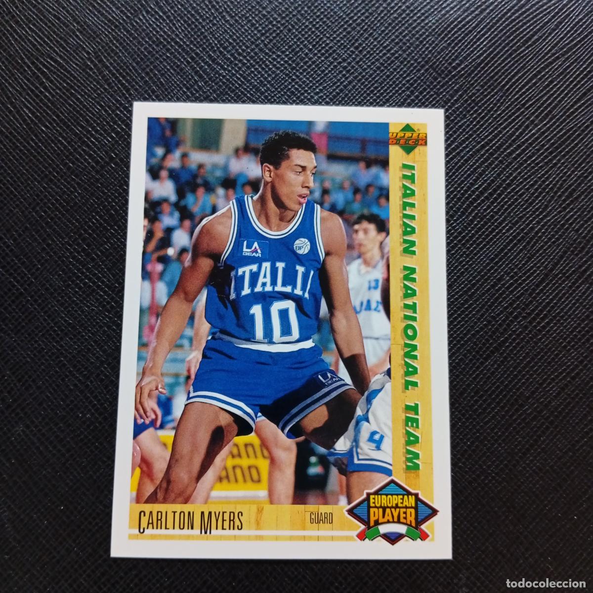Coleccionismo deportivo: 112 CARLTON MYERS ITALIA UPPER DECK BALONCESTO NBA 1992 CROMO 92 - A87 PG28