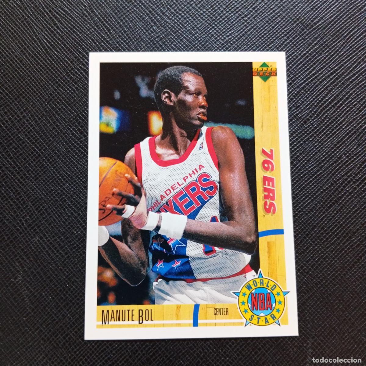 Sports collectibles: 194 MANUTE BOL 76 ERS UPPER DECK BALONCESTO NBA 1992 CROMO 92 - A87 PG30