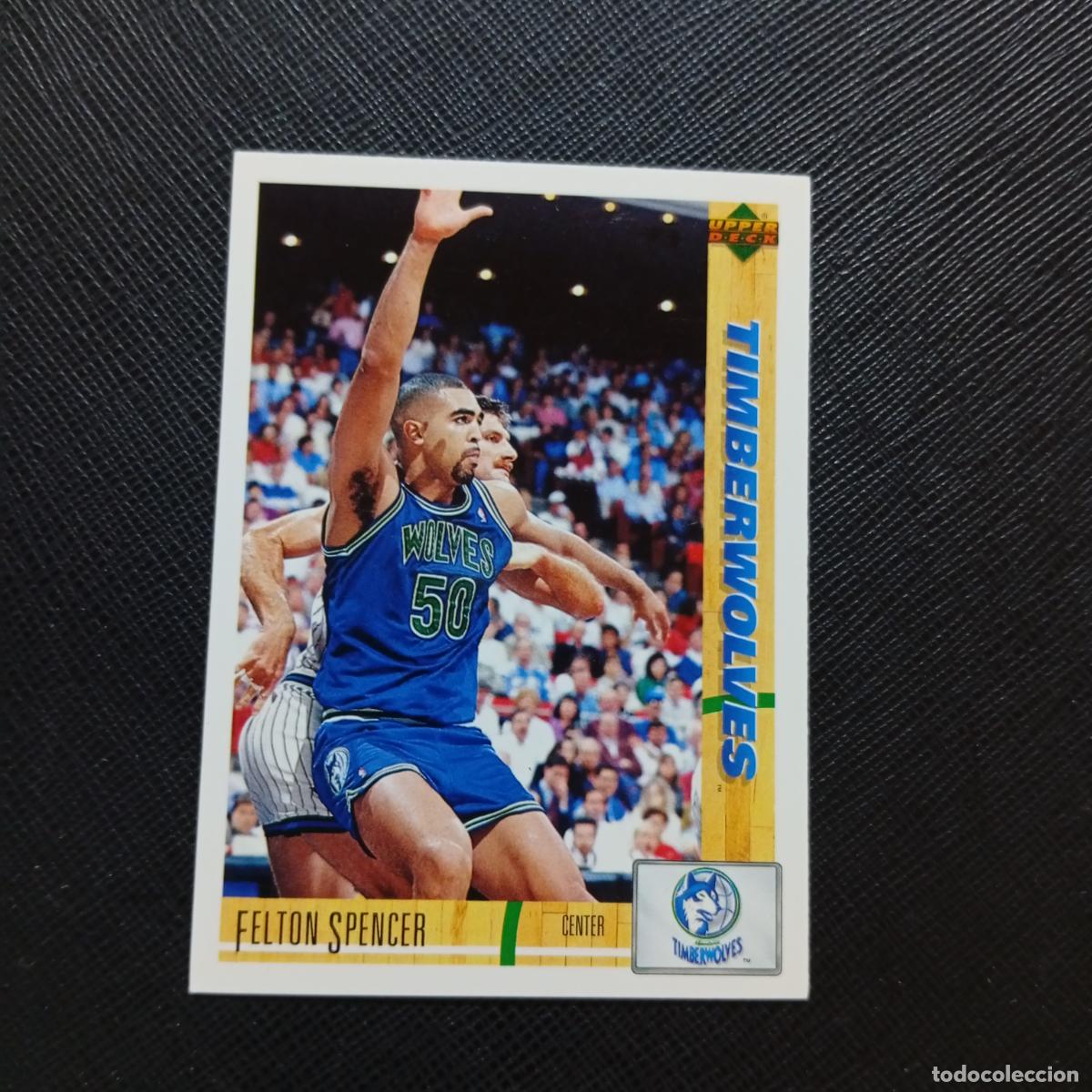 Sammelleidenschaft Sport: 73 FELTON SPENCER TIMBERWOLVES UPPER DECK BALONCESTO NBA 1992 CROMO 92 - A87 PG34