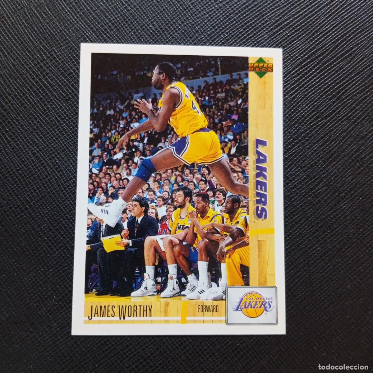 Sports collectibles: 63 JAMES WORTHY LAKERS UPPER DECK BALONCESTO NBA 1992 CROMO 92 - A87 PG35
