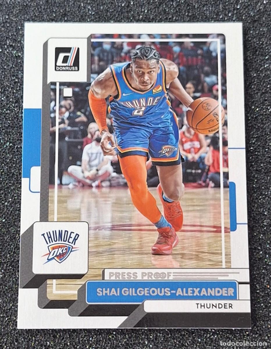 Coleccionismo deportivo: Shai Gilgeous-Alexander Oklahoma City Thunder Panini Donruss Basketball #100 Press Proof