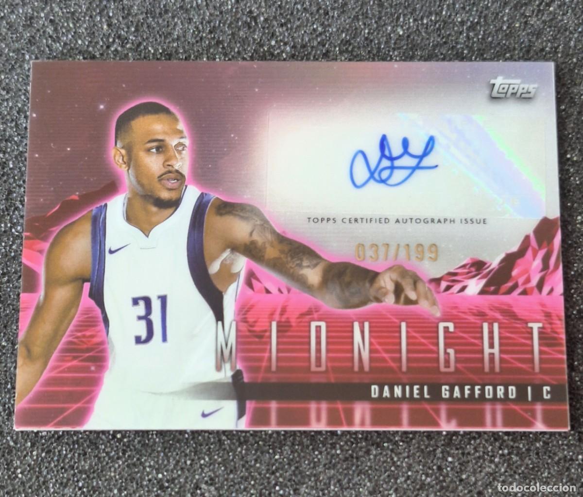 Colecionismo desportivo: Daniel Gafford Dallas Mavericks Topps Midnight Basketball 037/199 Auto