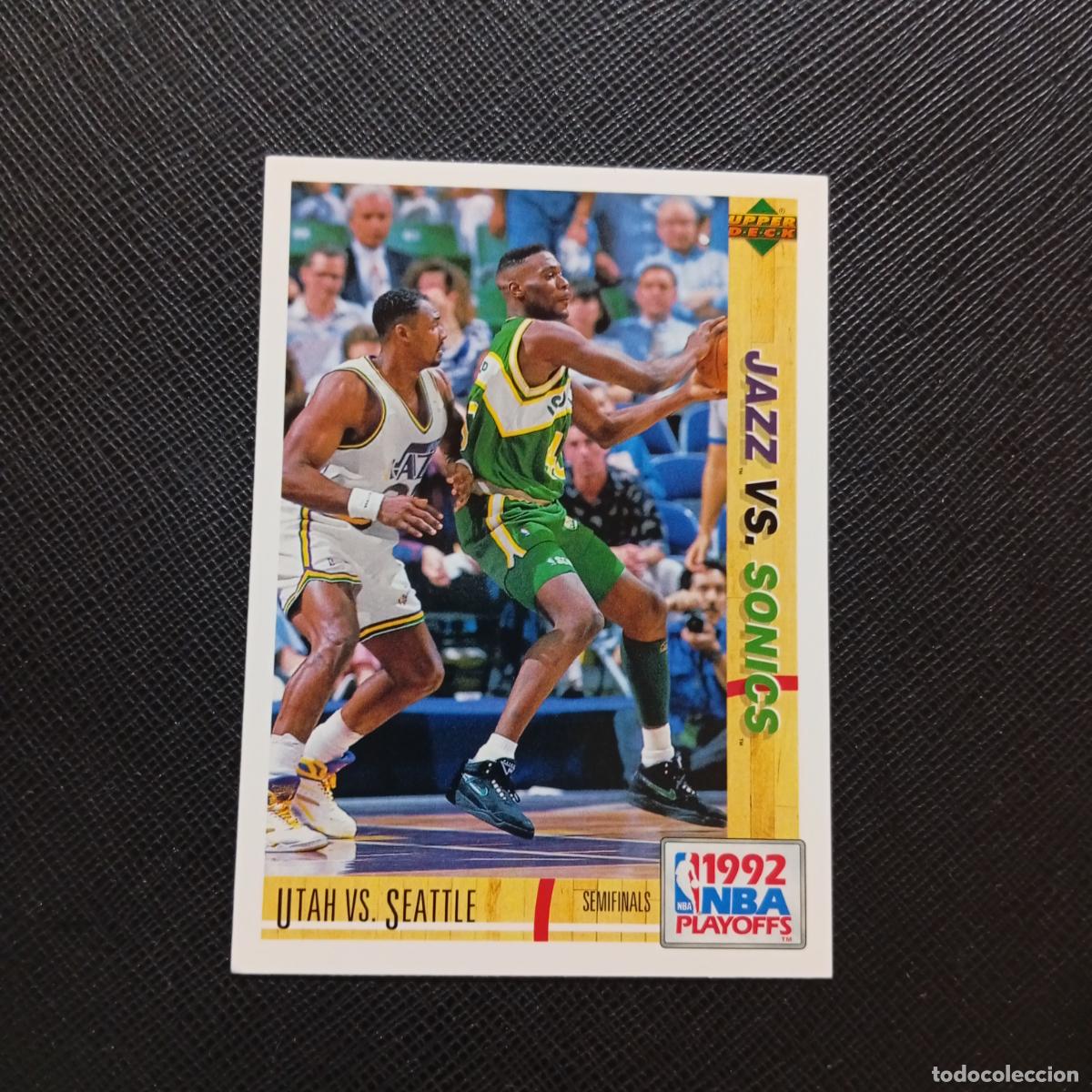 Colecionismo desportivo: 169 JAZZ VS SONICS UPPER DECK BALONCESTO NBA 1992 CROMO 92 - A87 PG37