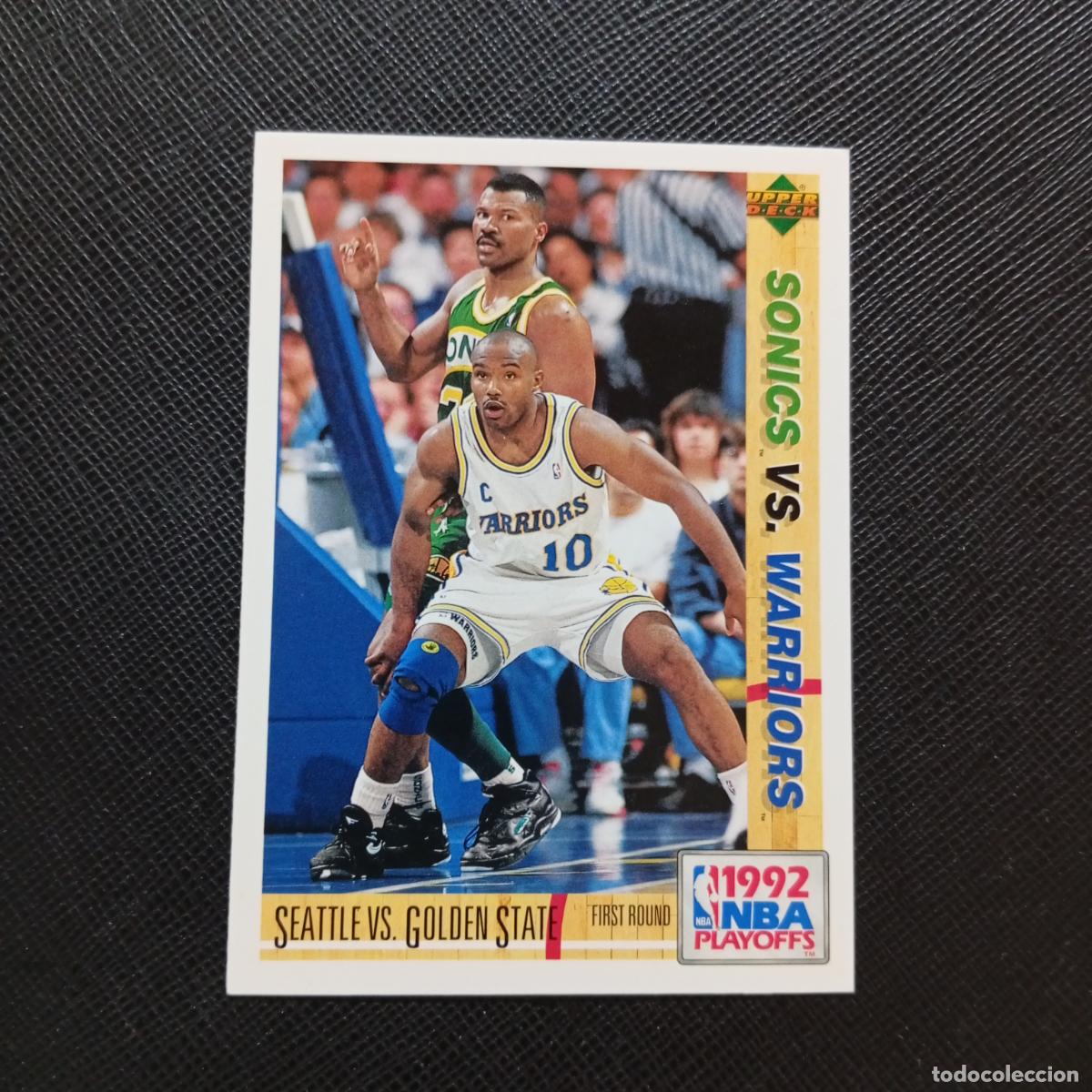 Coleccionismo deportivo: 164 SONICS VS WARRIORS UPPER DECK BALONCESTO NBA 1992 CROMO 92 - A87 PG40