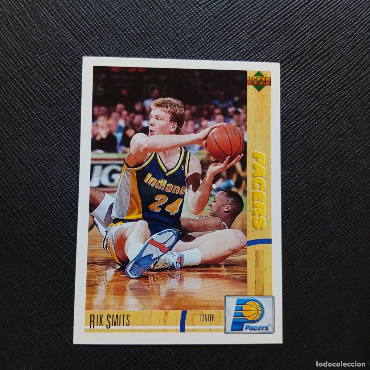 Coleccionismo deportivo: 60 RIK SMITS PACERS ESCUDO UPPER DECK BALONCESTO NBA 1992 CROMO 92 - A87 PG41