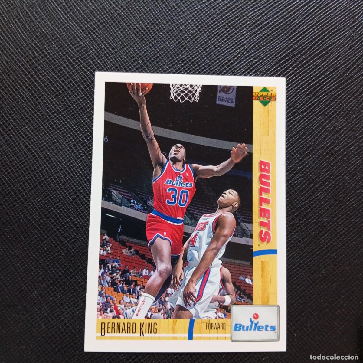 Coleccionismo deportivo: 104 BERNARD KING BULLETS UPPER DECK BALONCESTO NBA 1992 CROMO 92 - A87 PG42