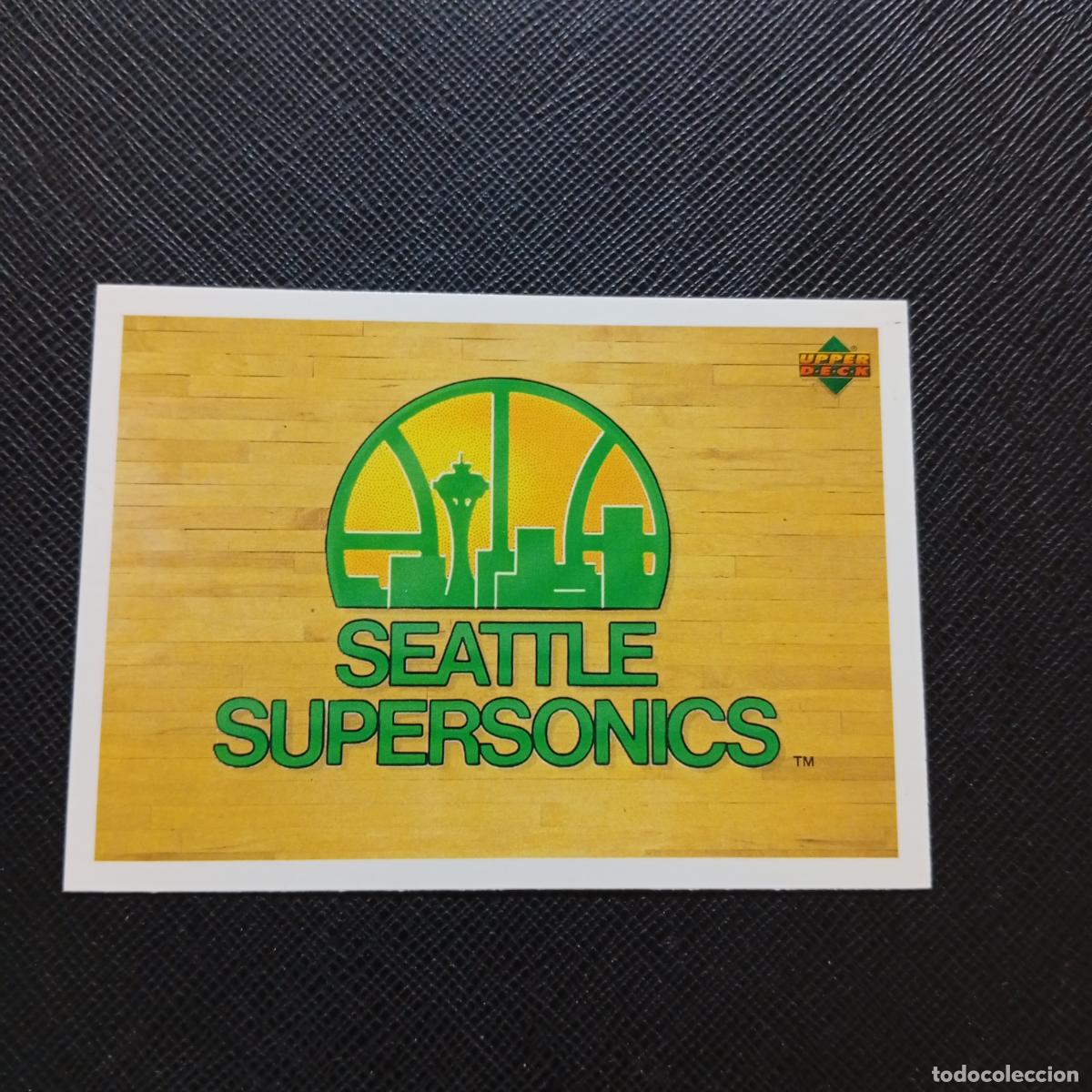 Coleccionismo deportivo: 155 SEATTLE SUPERSONICS ESCUDO UPPER DECK BALONCESTO NBA 1992 CROMO 92 - A87 PG43