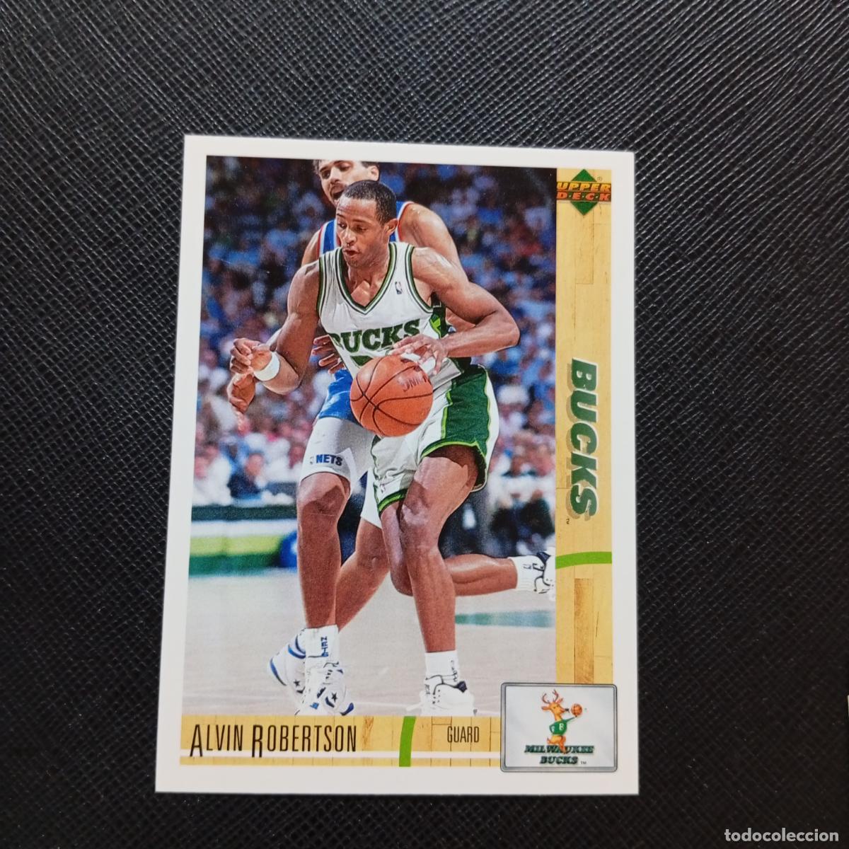 Sports collectibles: 70 ALVIN ROBERTSON BUCKS UPPER DECK BALONCESTO NBA 1992 CROMO 92 - A87 PG45