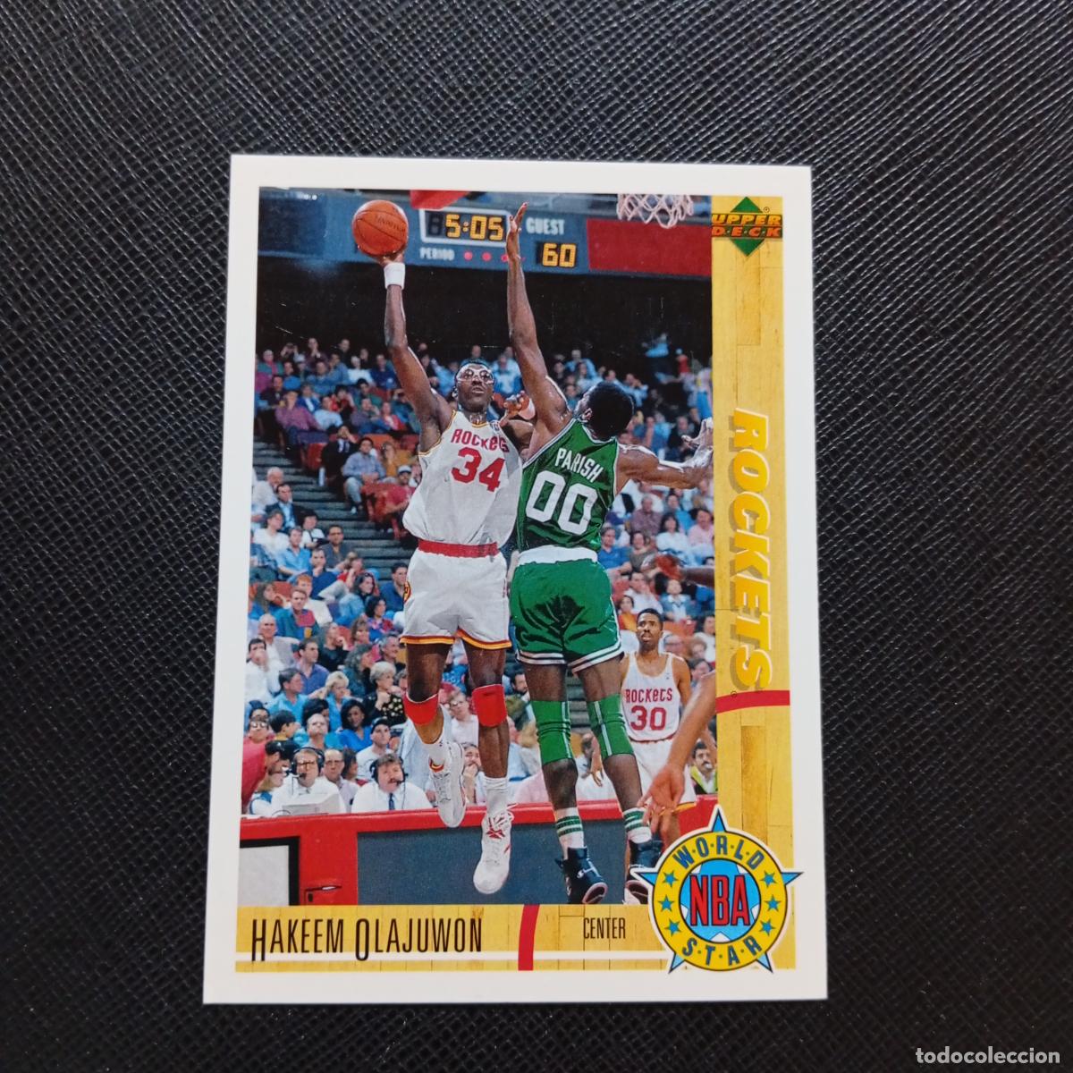 Sports collectibles: 197 HAKKEM ALAJUWON ROCKETS UPPER DECK BALONCESTO NBA 1992 CROMO 92 - A87 PG46