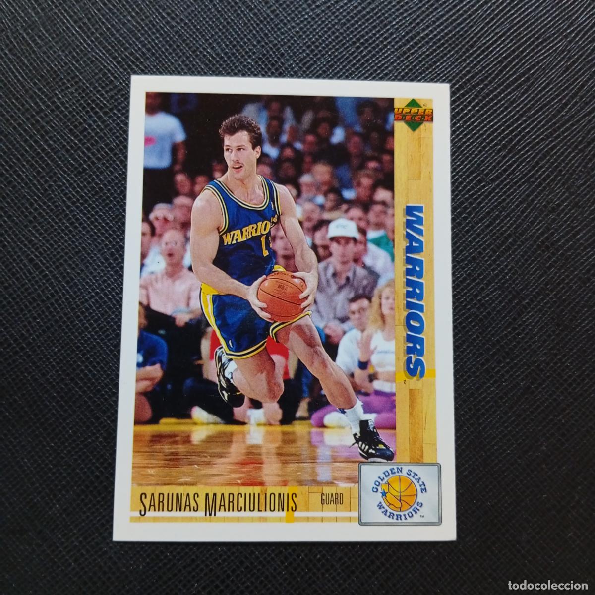 Sports collectibles: 53 SARUNAS MARCIULIONIS WARRIORS UPPER DECK BALONCESTO NBA 1992 CROMO 92 - A87 PG49
