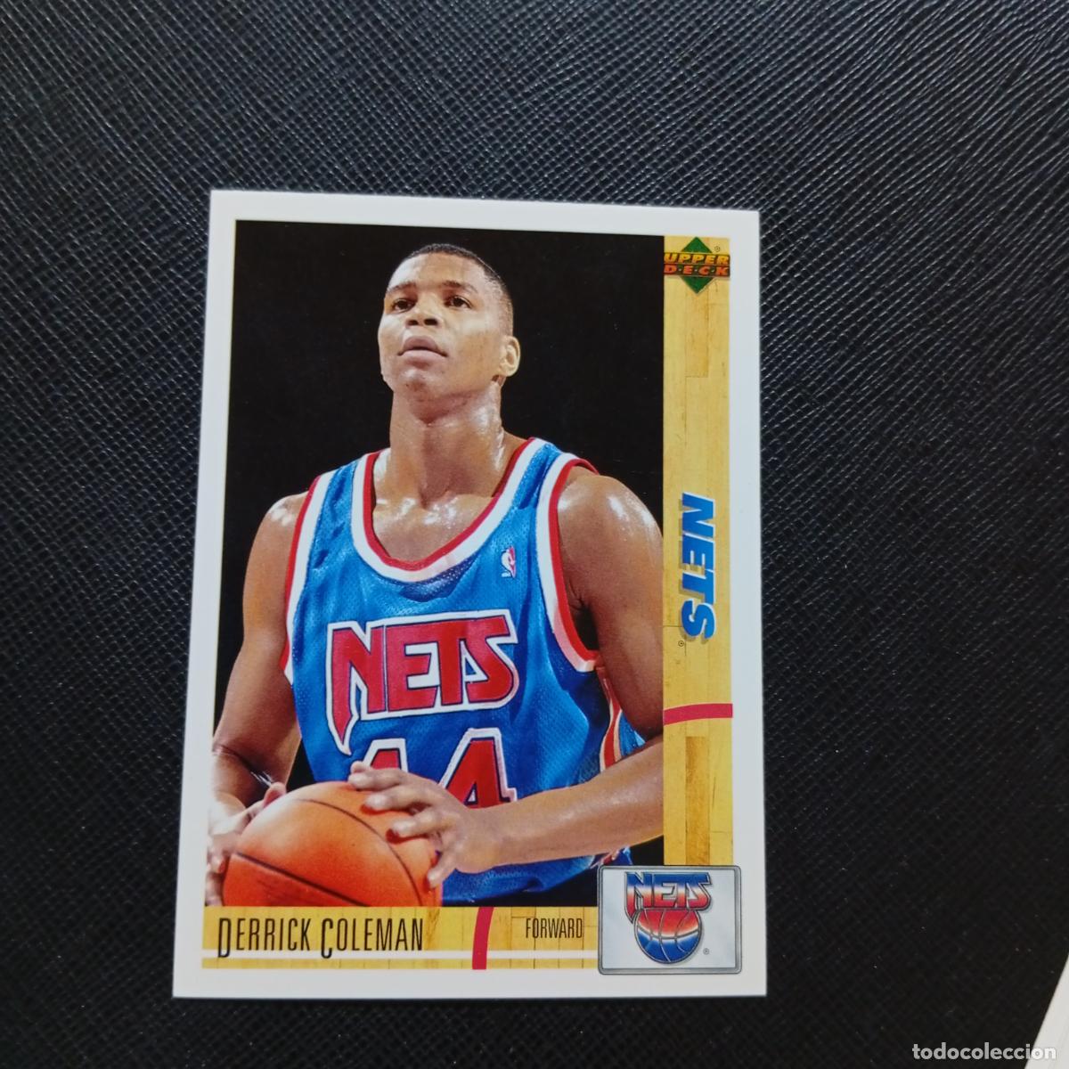 Sports collectibles: 74 DERRICK COLEMAN NETS UPPER DECK BALONCESTO NBA 1992 CROMO 92 - A87 PG52