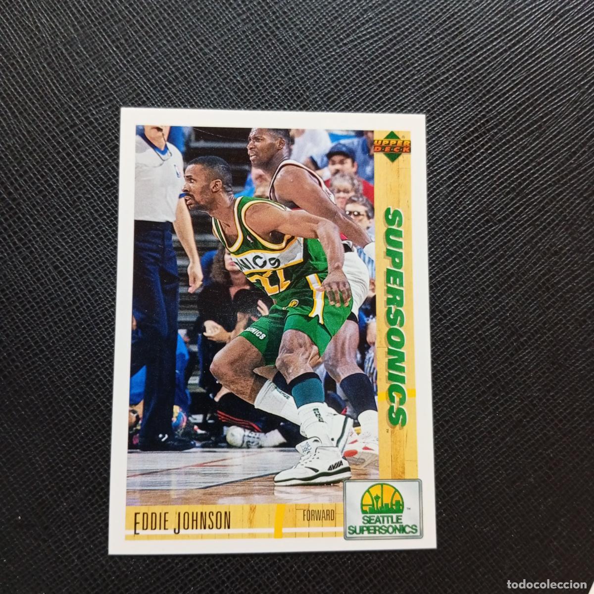 Coleccionismo deportivo: 96 EDDIE JOHNSON SUPERSONICS UPPER DECK BALONCESTO NBA 1992 CROMO 92 - A87 PG56
