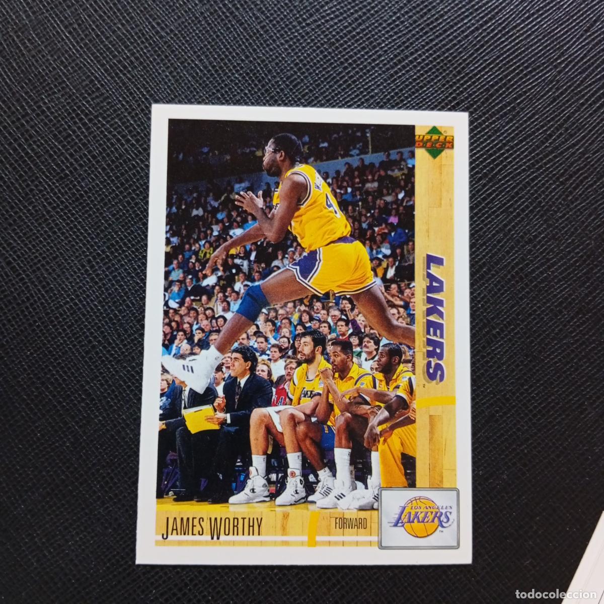 Collectionnisme sportif: 63 JAMES WORTHY LAKERS UPPER DECK BALONCESTO NBA 1992 CROMO 92 - A87 PG61