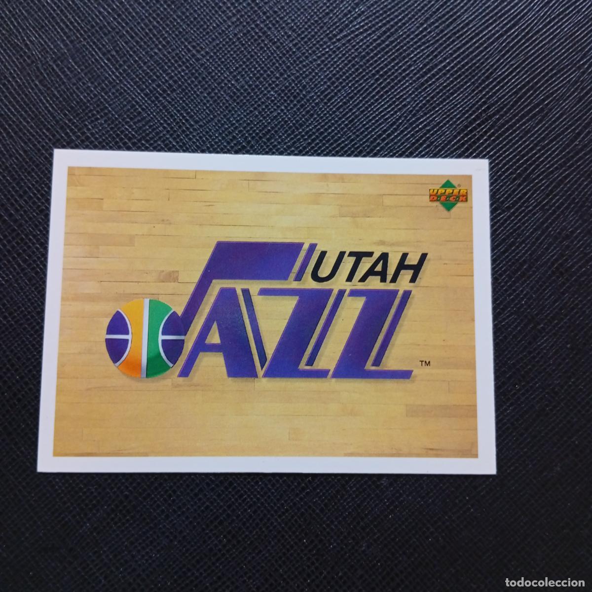 Sports collectibles: 156 UTAH JAZZ ESCUDO UPPER DECK BALONCESTO NBA 1992 CROMO 92 - A87 PG71