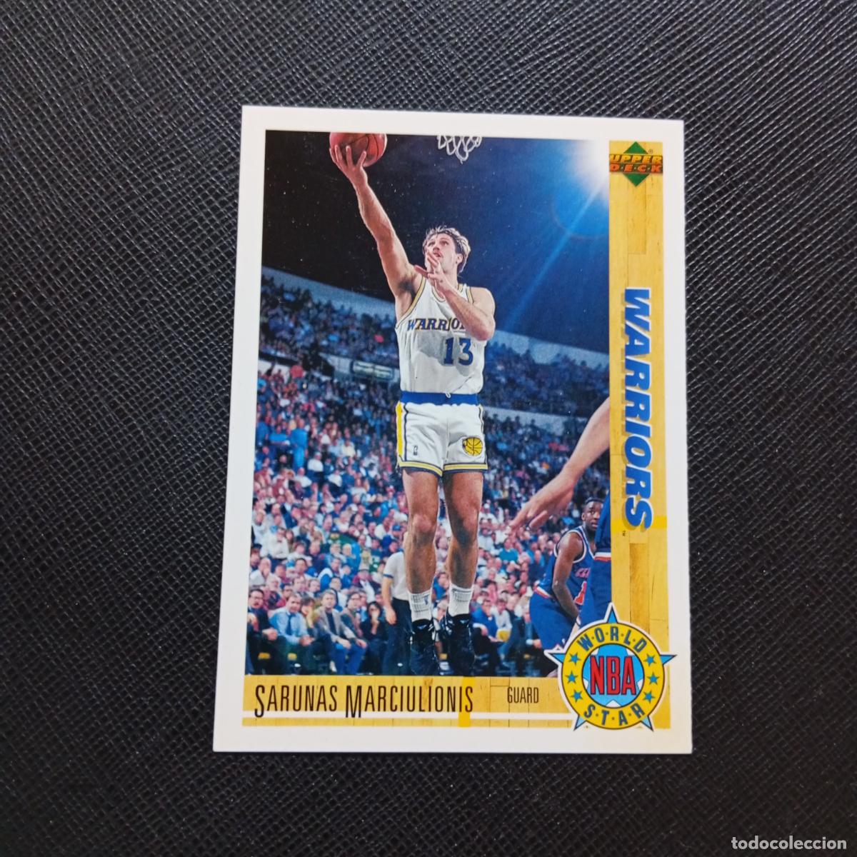 Coleccionismo deportivo: 191 SARUNAS MARIULONIS WARRIORS UPPER DECK BALONCESTO NBA 1992 CROMO 92 - A87 PG73