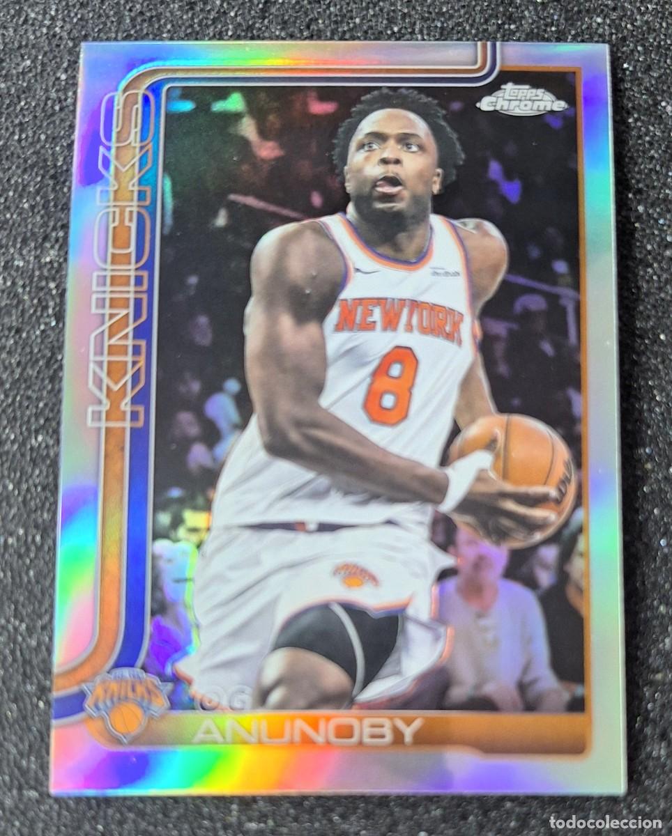 Coleccionismo deportivo: Og Anunoby New York Knicks Topps Chrome Basketball #131 Refractor