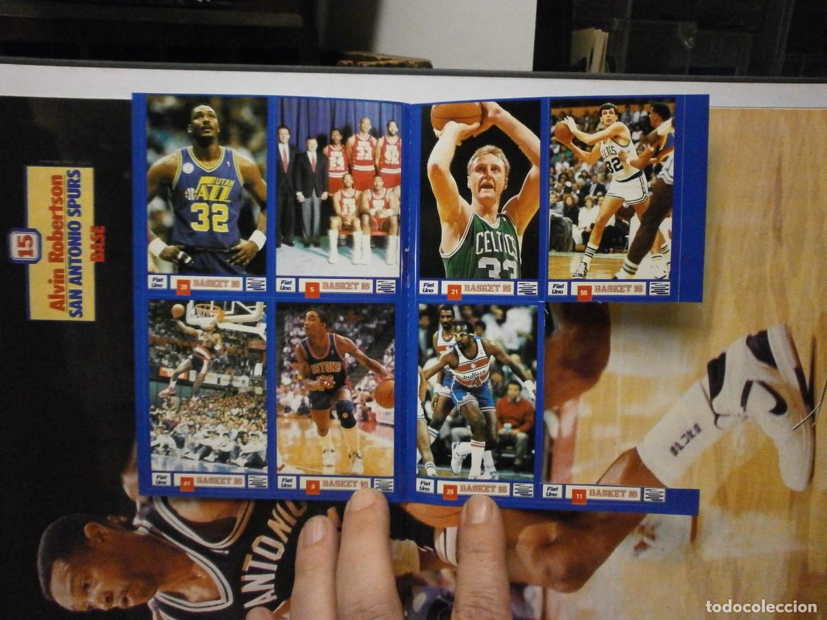 Sports collectibles: revista basket 16 n&ordm; 43 con pliego de cromos en buen estado larry bird
